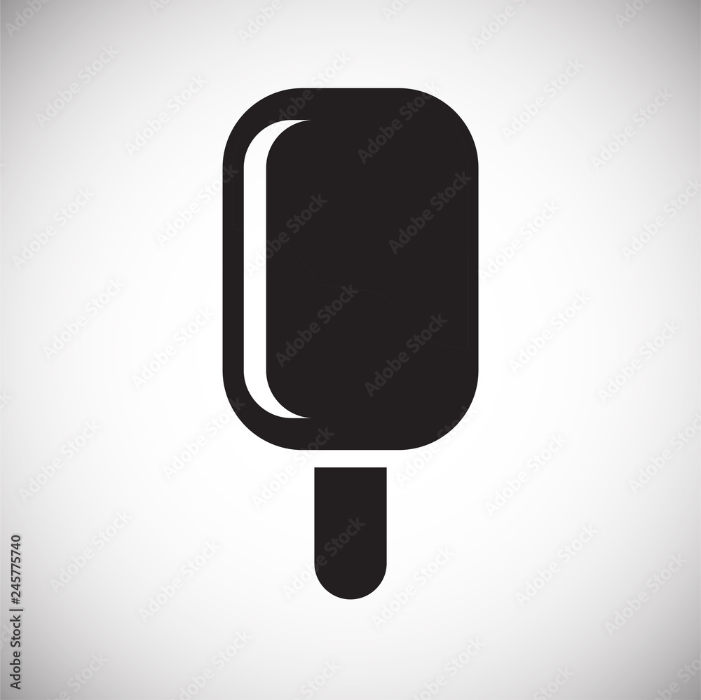 Poster Ice cream icon on white background for graphic and web design, Modern simple vector sign. Internet concept. Trendy symbol for website design web button or mobile app