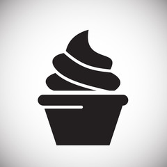 Cake icon on white background for graphic and web design, Modern simple vector sign. Internet concept. Trendy symbol for website design web button or mobile app