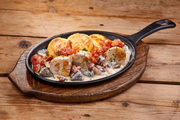 potato cutlets with meat
