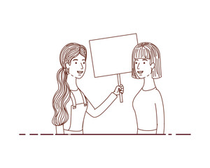 women with tag of wood avatar character