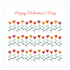 Background with hearts