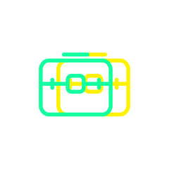 Fototapeta premium Brief case icon line art style