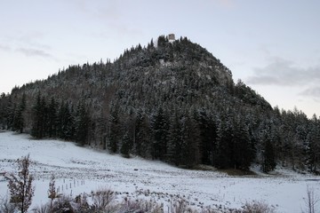 Ruine von Burg Falkenstein in der N&auml;he von Pfronten im Allg&auml;u in Bayern