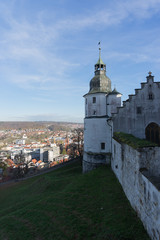 Fototapeta premium Ausblick von Schloss Hellenstein auf die Stadt Heidenheim