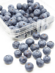Fresh blue berries isolated on white background