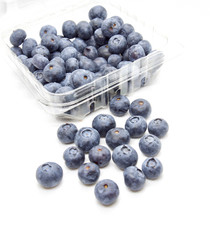 Fresh blue berries isolated on white background