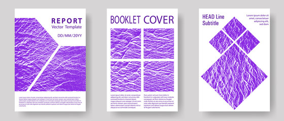 Annual report covers design set.