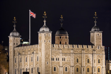 Fototapeta na wymiar Europe, UK, England, London, Tower of London across Thames