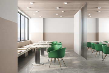 Stylish restaurant interior