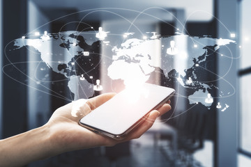 Communication and technology concept