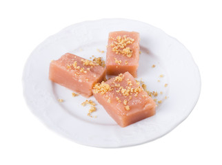 Traditional georgian dessert from grapes.