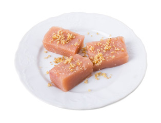 Traditional georgian dessert from grapes.