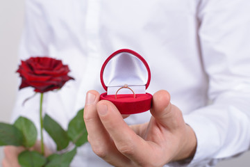 14-february brilliant diamond stone ask tuxedo concept. Cropped closeup photo portrait of handsome...