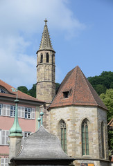 Fototapeta na wymiar Schwäbisch Hall mit Johanniterkirche