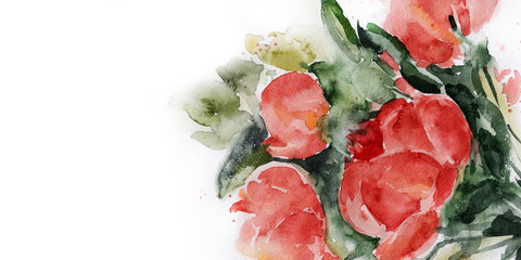 Bouquet of flowers. Spring. Summer. watercolor