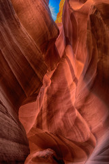 Red Rainbow structures, Antelope canyon, Arizona USA
