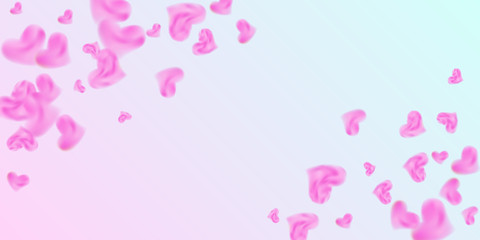 Hearts of confetti for valentines day