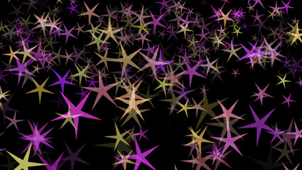 Background of multi-colored stars. Abstract background pattern.