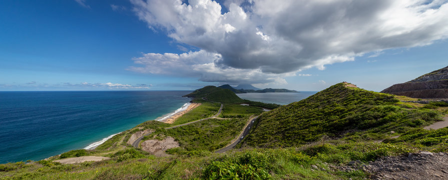 Breathtaking views from Timothy Hill in St. Kitts