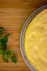 cheese cake with pepermint
