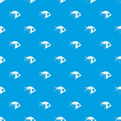 One person tent pattern vector seamless blue repeat for any use