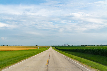 Rural two lane highway