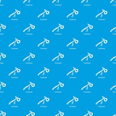 Tomahawk pattern vector seamless blue repeat for any use