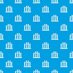 Medical test tubes pattern vector seamless blue repeat for any use