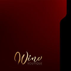 Wine shop, boutique logo. Lettering wine