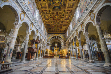 Rome, Italy - JANUARY 24, 2019: Interior of Basilica di Santa Maria in Ara coeli  © Denis Zaporozhtsev