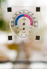 Naklejka premium Window thermometer