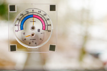 Naklejka premium Window thermometer