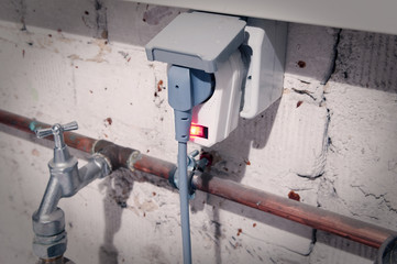 Rotary knob of a washing machine set to environmentally friendly 20 degrees