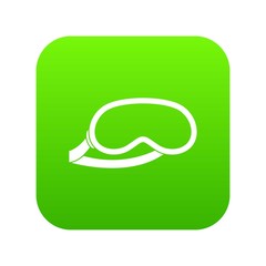 Protective eye mask for sleeping icon digital green for any design isolated on white vector illustration