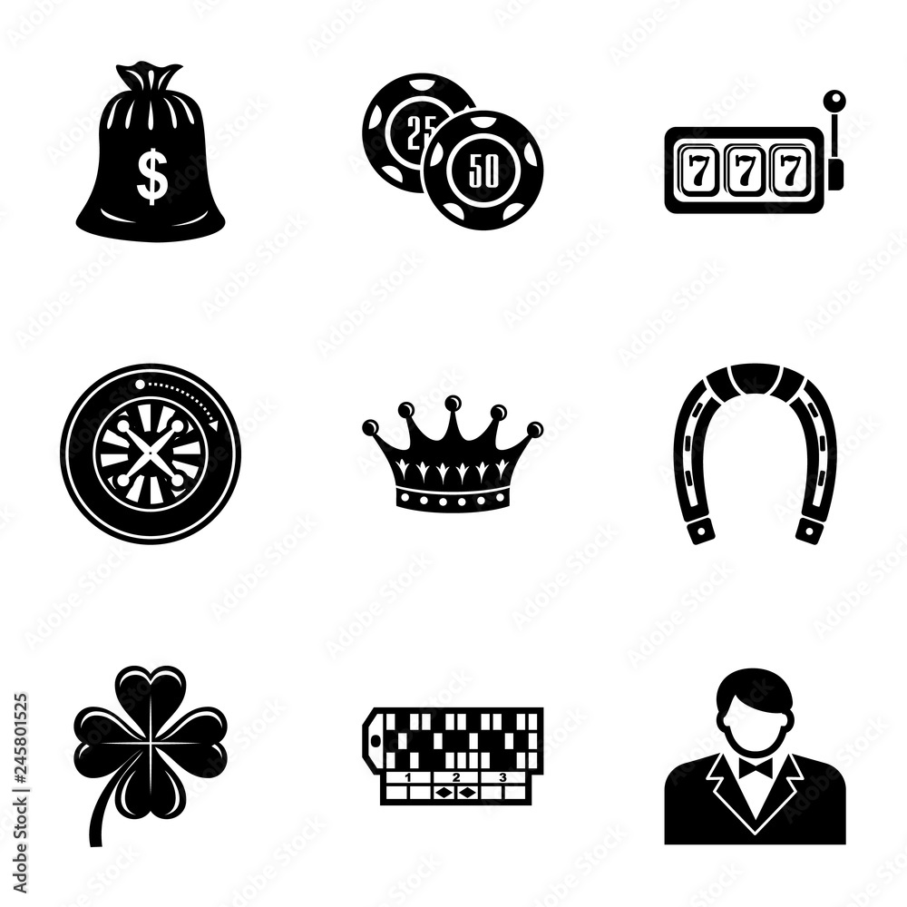 Poster counter icons set. simple set of 9 counter vector icons for web isolated on white background