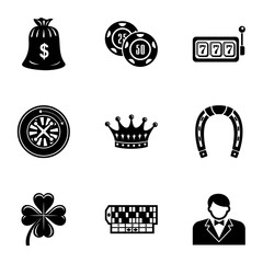 Counter icons set. Simple set of 9 counter vector icons for web isolated on white background