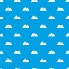 Mountain pattern vector seamless blue repeat for any use