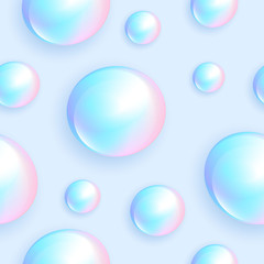 Pearl seamless pattern. Pearl beads in a light background. Pattern for lingerie, clothes or cosmetics.