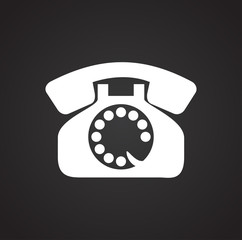 Phone icons set on white background for graphic and web design, Modern simple vector sign. Internet concept. Trendy symbol for website design web button or mobile app