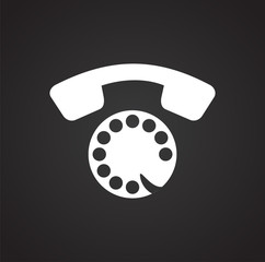 Phone icons set on white background for graphic and web design, Modern simple vector sign. Internet concept. Trendy symbol for website design web button or mobile app