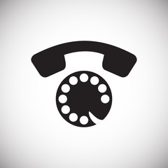 Phone icons set on white background for graphic and web design, Modern simple vector sign. Internet concept. Trendy symbol for website design web button or mobile app