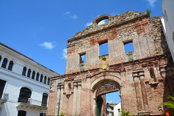 Fototapeta premium Casco Viejo Panama City - Casco Antiguo Ciudad Panamá