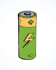 Battery. Vector drawing