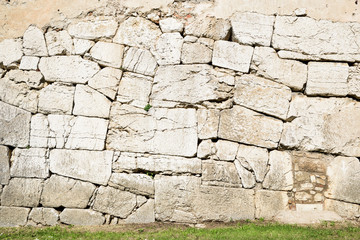 Polygonal walls built from the 7th to the 2nd century BC. The large boulders are interlocked with...