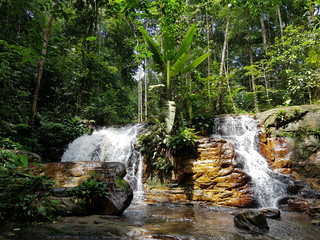 Jaguar Waterfall, at Presidente Figueiredo. Amazon, Brazil