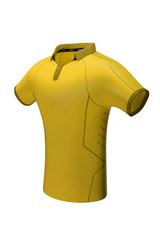 Yellow sports team shirt for mockup 3/4