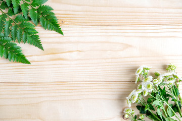 Frame for greeting card. Background for a banner with flowers and space for copywriting. Template banner with flower for design. Flower banner