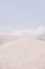 Scenic view of desert against clear sky