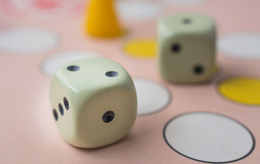 Board game concept, part of leisure time