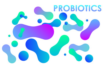 Fototapeta na wymiar Probiotics Bacteria EPS10